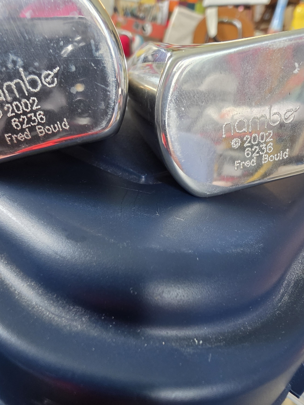 Nambe Pair Of Silver Plated Decorative Accent by Nambe - Silver